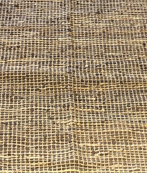 5' 00" x 8' 00" Hemp And Leather Rug- 108