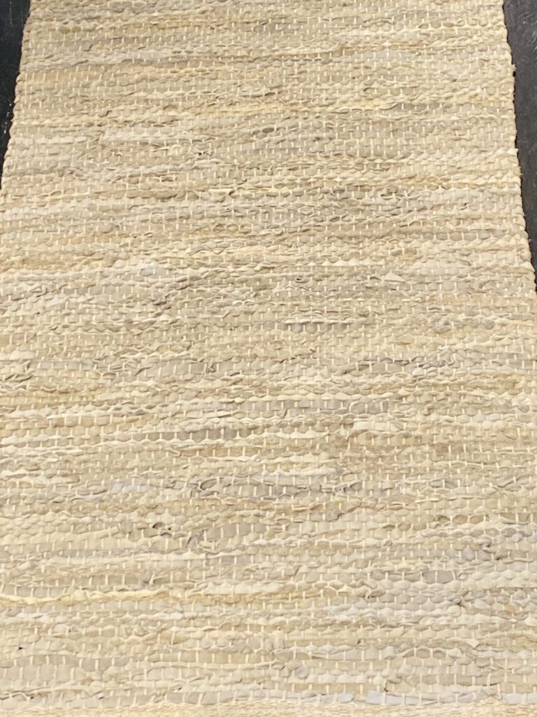 2' 00" x 5' 00" Hemp And Leather Rug- 166