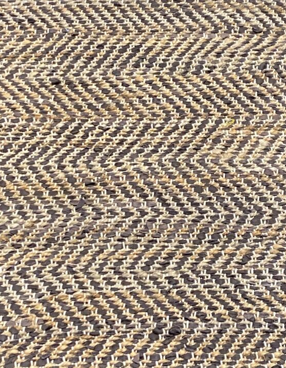2' 00" x 5' 00" Hemp And Leather Rug - 197