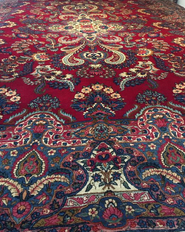 10' 02" x 14' 01" Wool Yezd Rug- 297