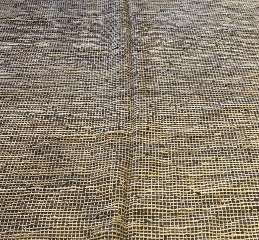 8' 00" x 10' 00" Hemp And Leather Rug- 49