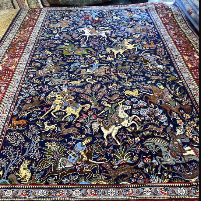 6' 10" x 10' 03" Wool Vintage Rug- 293