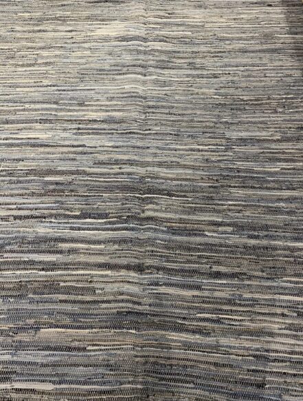8' 00" x 10' 00" Hemp And Leather Rug- 104