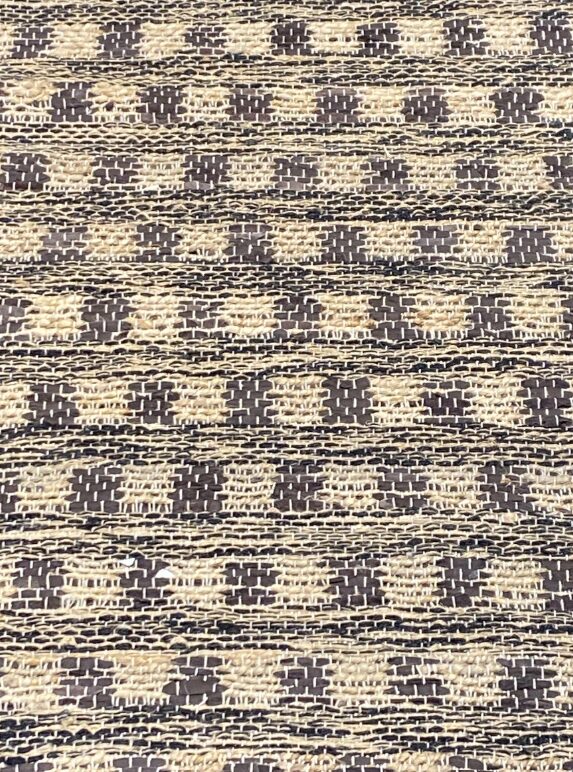 2' 00" x 5' 00" Hemp And Leather Rug- 186