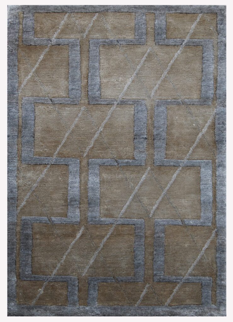 2' 01" x 3' 00" Wool And Viscose - India