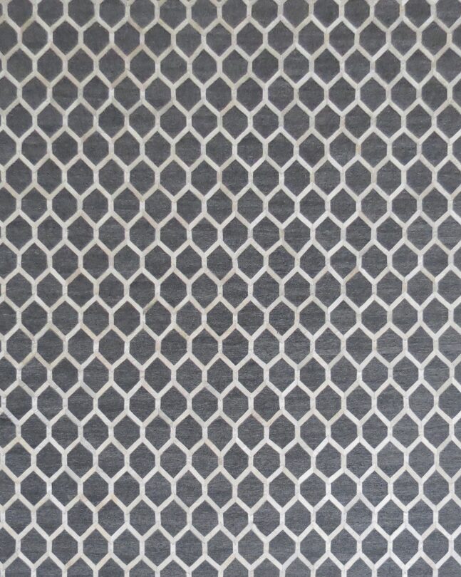 8' 00" x 10' 00" Leather And Viscose- India