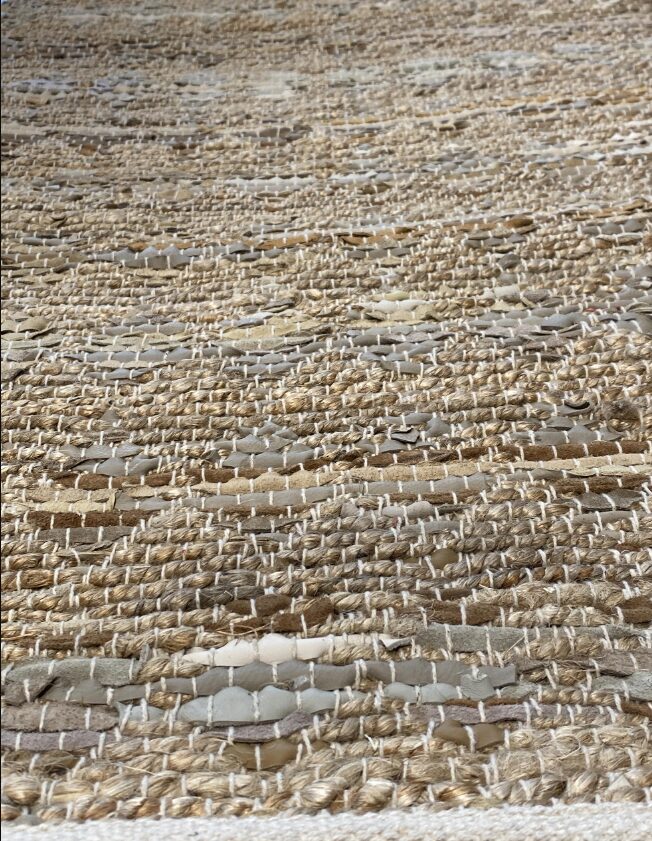 2' 00" x 5' 00" India- Hemp And Leather