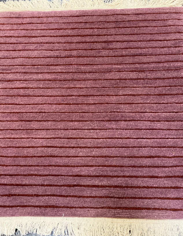 1' 07" x 1' 07" Trad Purple Rug- 4165