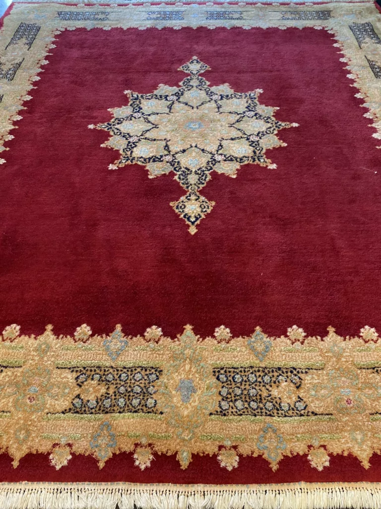 7' 10" x 9' 11" Vintage Kerman  Rug