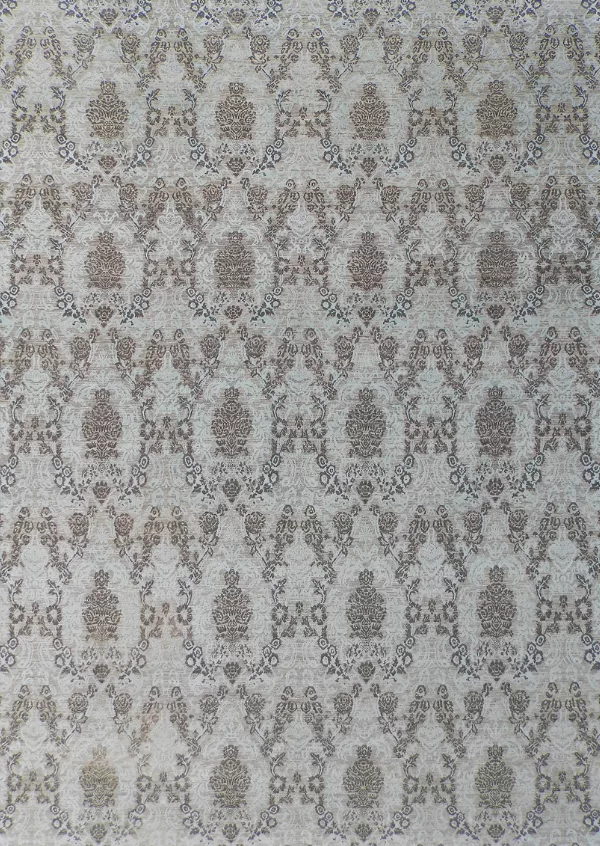 13' 11" x 20' 01" Wool & Silk Indigo Rug- 4916